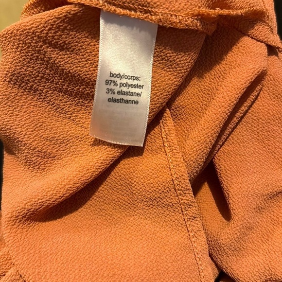 Peach Sleeveless Lace Detail Top - Picture 3 of 3